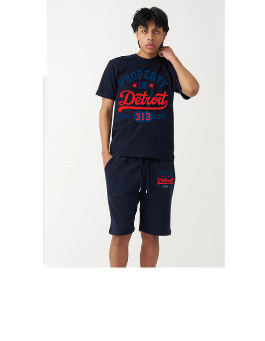 Property of Detroit Men's Short Set Black